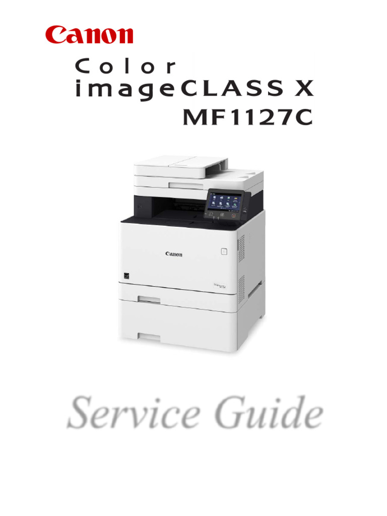 Canon Color imageCLASS X MF1127C Guide | PDF | Internet Protocols | Ip ...