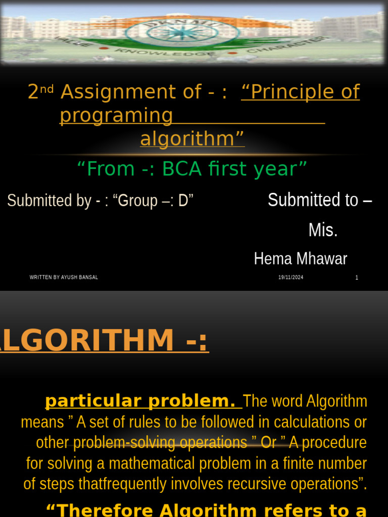 Ayush Bca | PDF | Algorithms | Computing