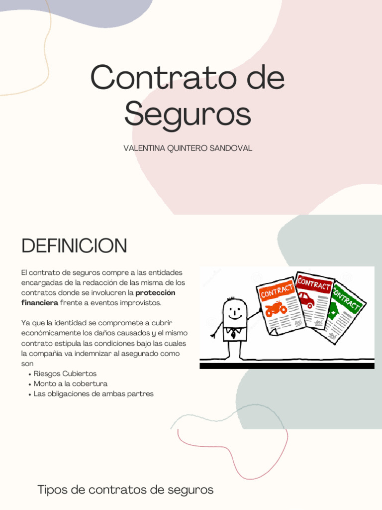 Tipos de Contratos de Seguros y Coberturas | PDF | Negocios | Finanzas ...