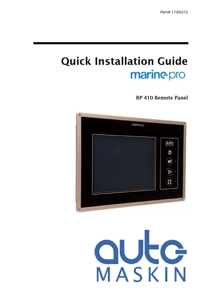 RP 410 Remote Panel Installation Guide | PDF | Computing