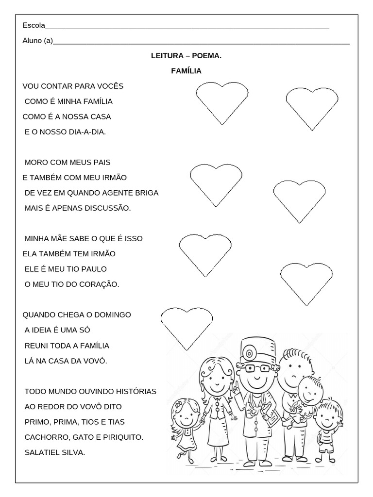 Poema sobre Minha Família | PDF | Autoajuda | Estilo de vida