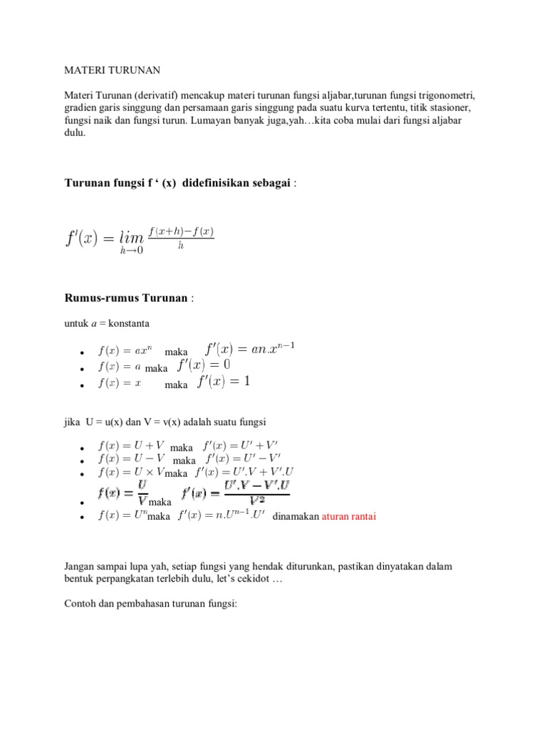 Soal Materi Fungsi Calc