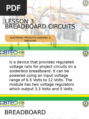 LESSON 3 Breadboard Circuits