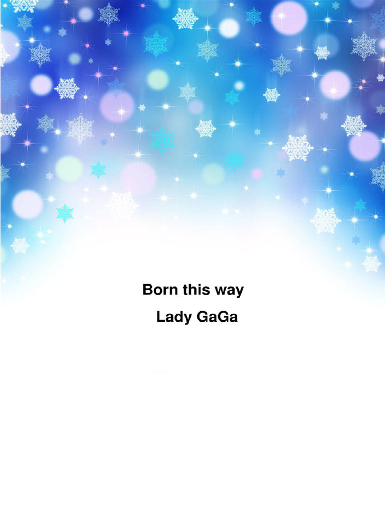 Born This Way | PDF