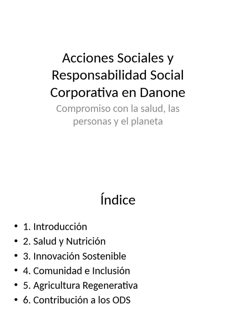 Danone RSC Presentation | PDF