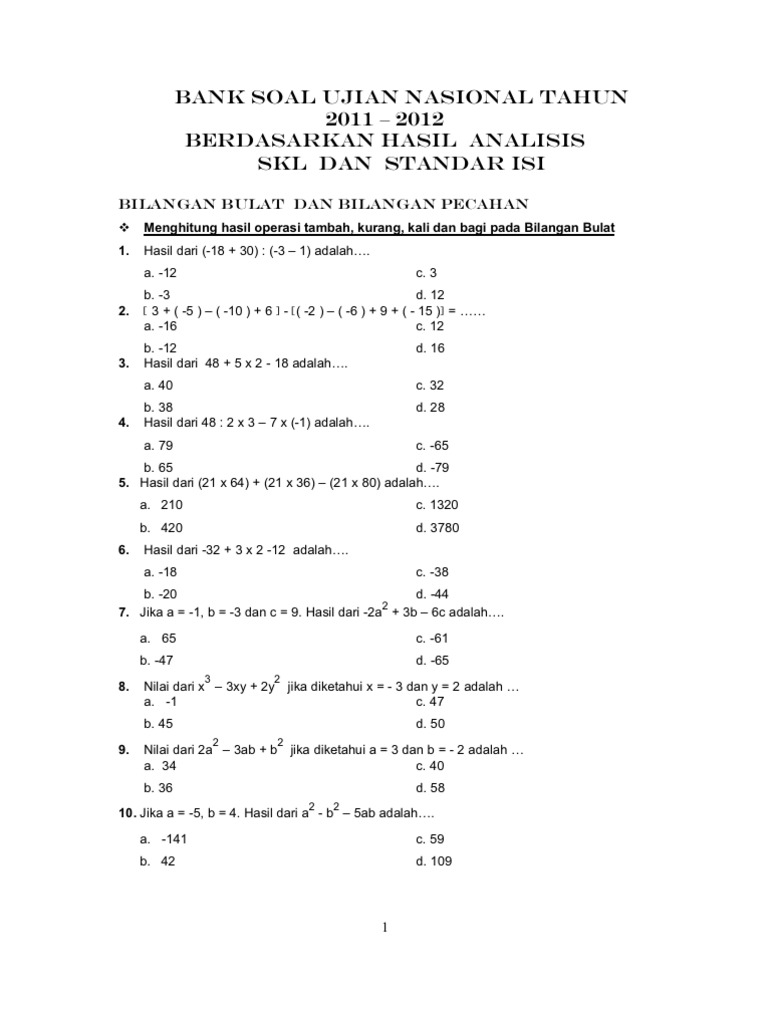 Bank Soal Untuk Guru Pdf