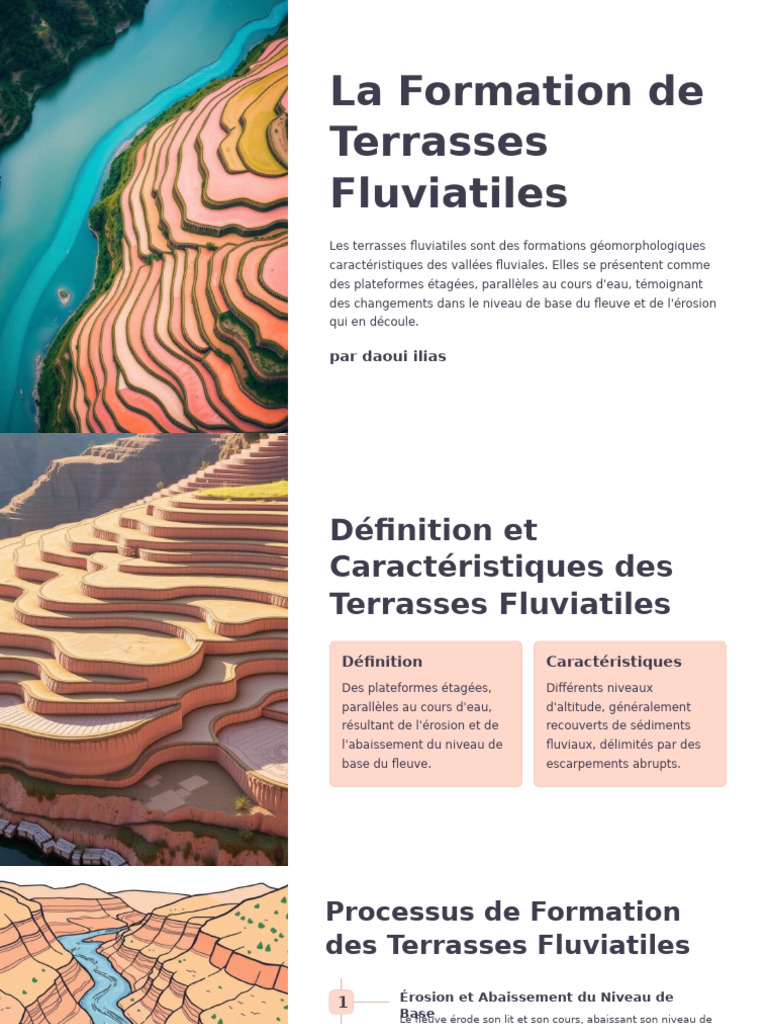 Formation et Importance des Terrasses Fluviatiles | PDF ...