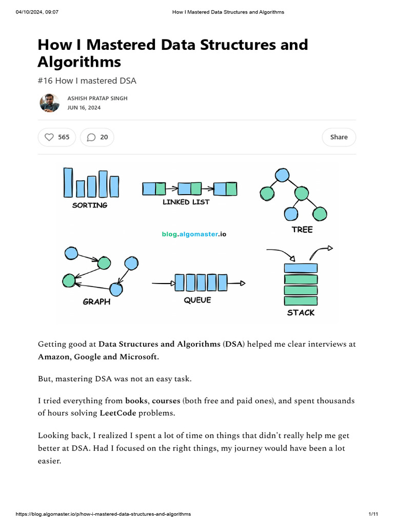 Mastering Data Structures & Algorithms | PDF | Computer Science | Computing
