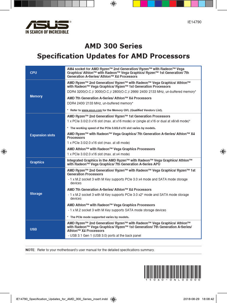 AMD 300 Series Processor Specs | PDF | X86 Architecture | Computer ...