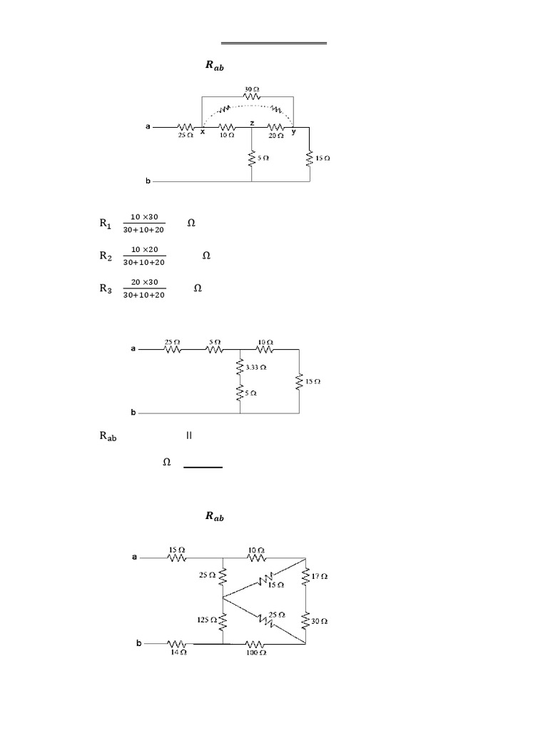 Star Delta With Series Parallel Board Question (Final) | PDF