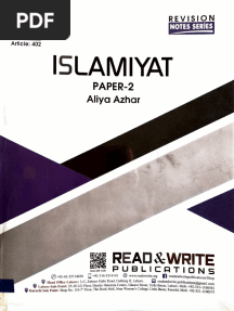 O Level Islamiat Aliya Azhar Notes Paper 2