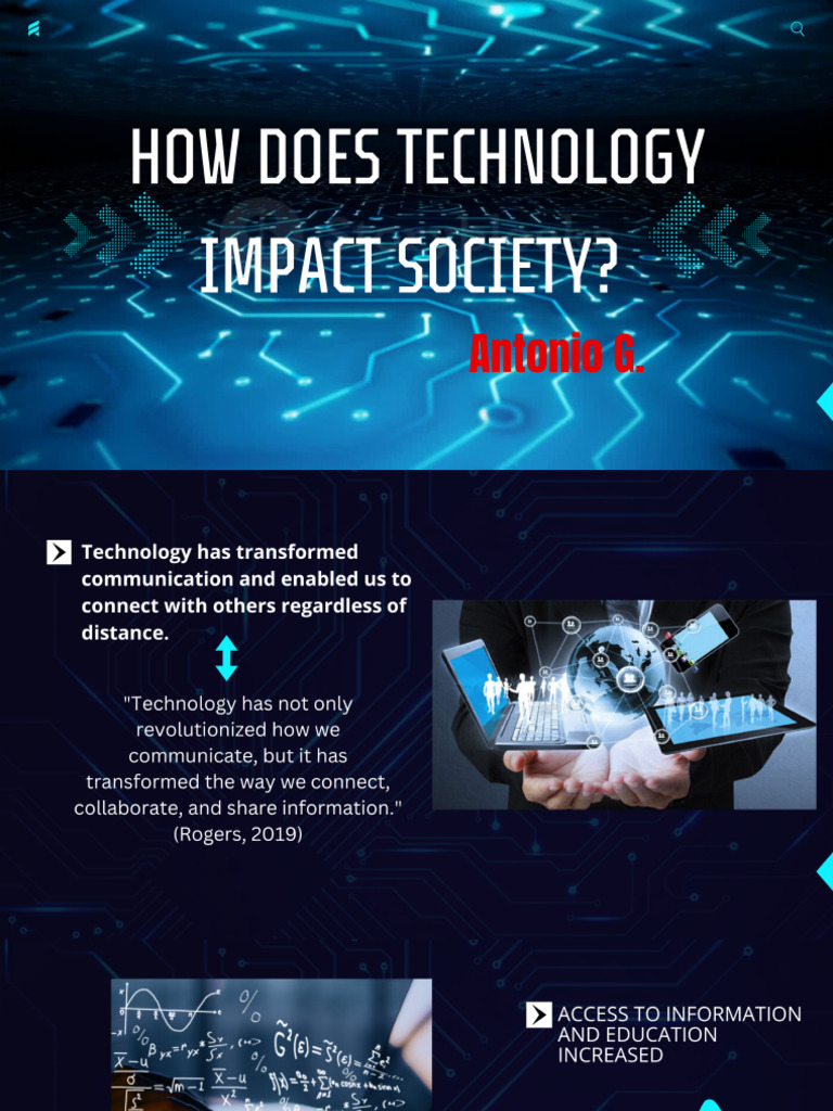 Blue Futuristic Technology Presentation | PDF