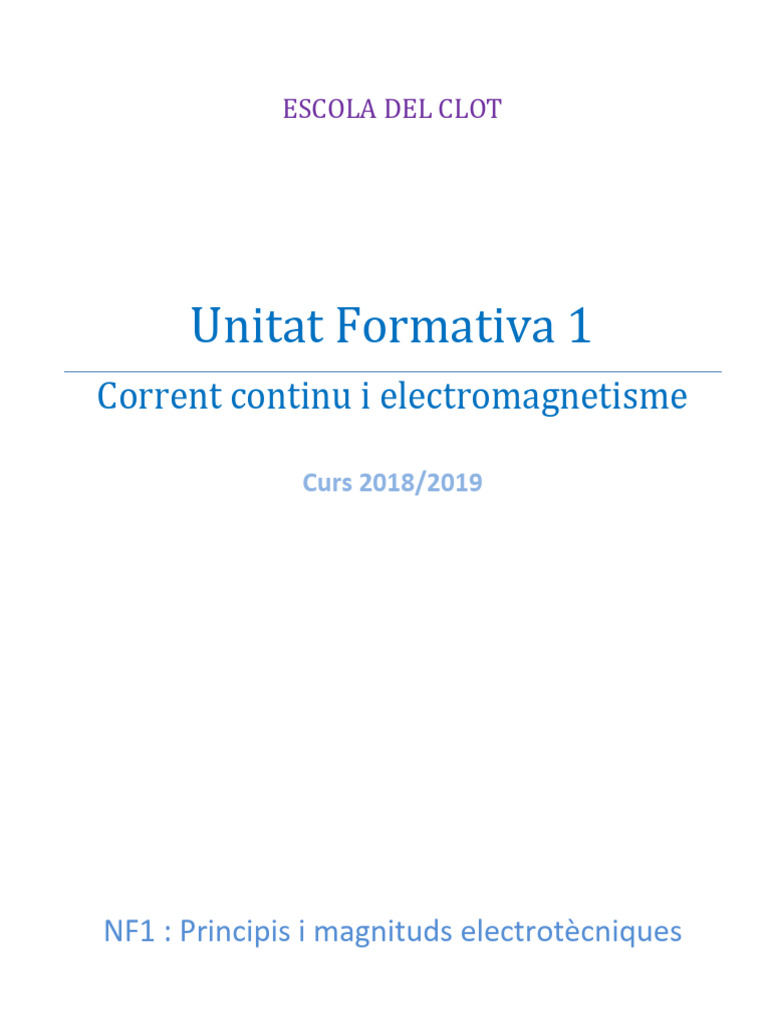 Unitat Formativa 1 (NF1) | PDF