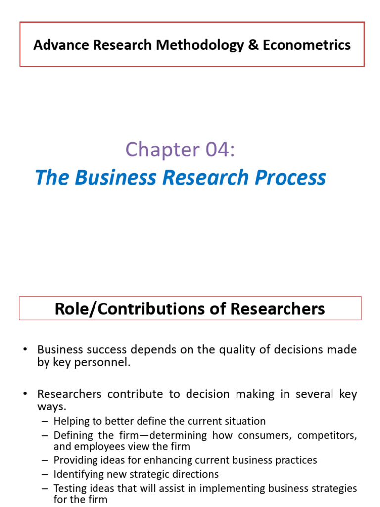 Business Research Process Overview | PDF | Experiment | Sampling ...