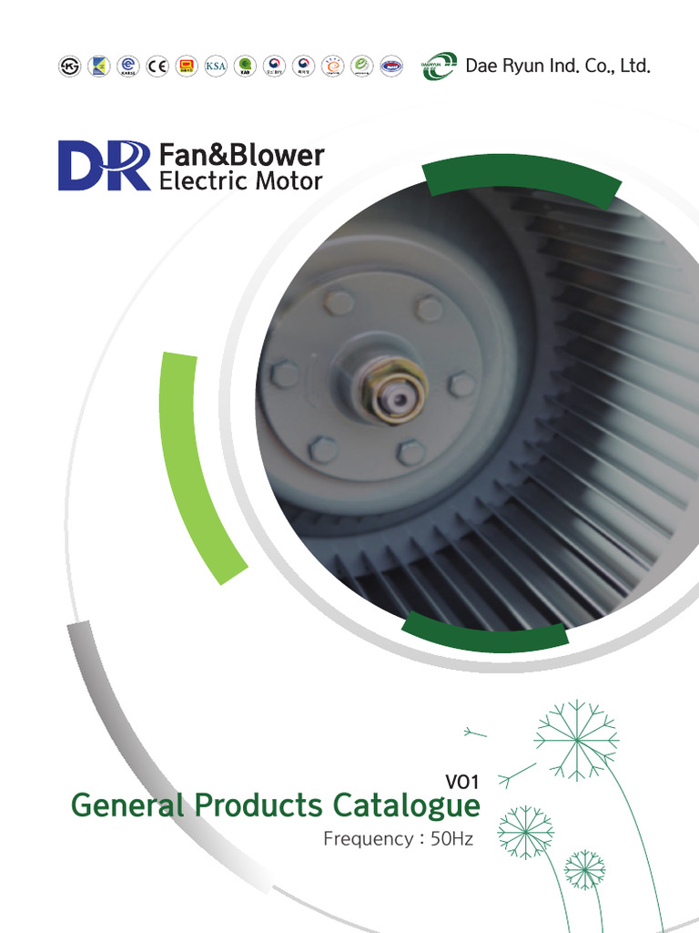 Dae Ryun Fan Product Catalogue | PDF | Duct (Flow) | Ventilation ...