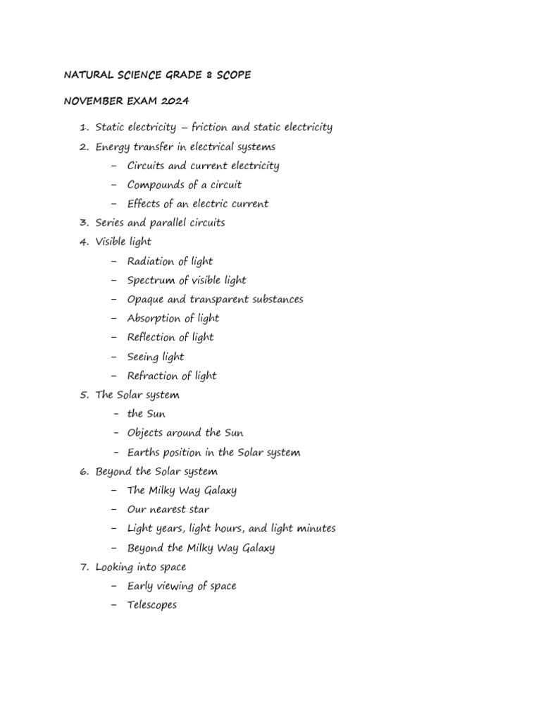Grade 8 Scope Ns | PDF | Social Science | Technology & Engineering