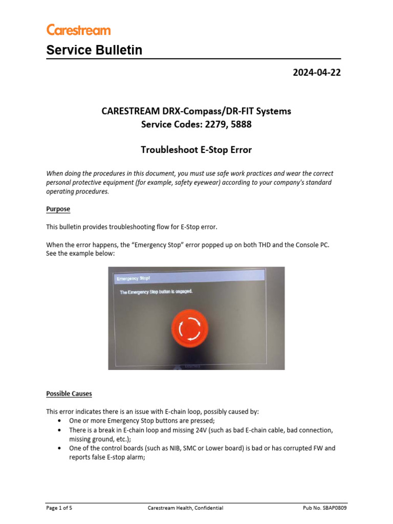 Troubleshoot E-Stop, E-Chain Issue (SBAP0809) | PDF | Computer ...