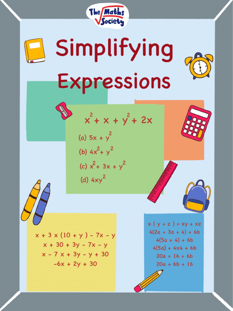 Chapter 2.3 Simplifying Expression | PDF