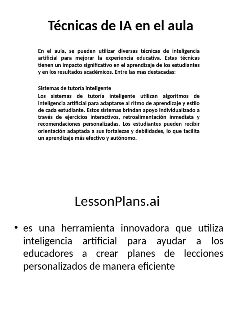 Técnicas de IA en El Aula Jose Luis | PDF