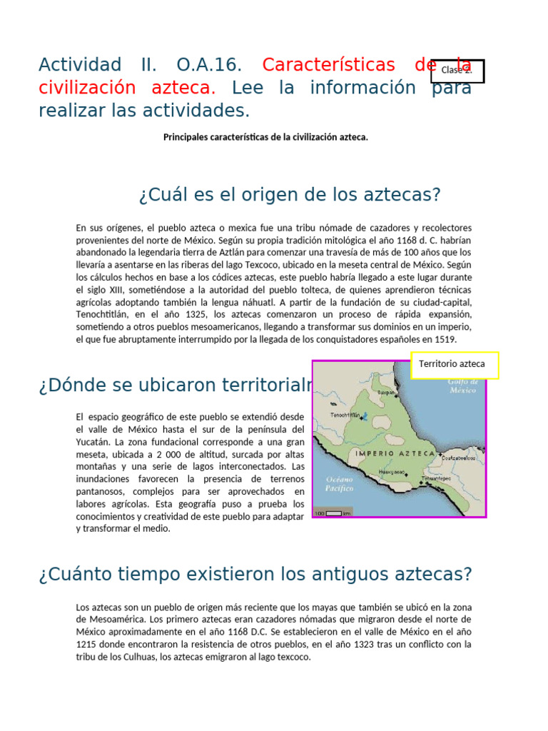 Guia Aztecas e Incas | PDF | Imperio Inca