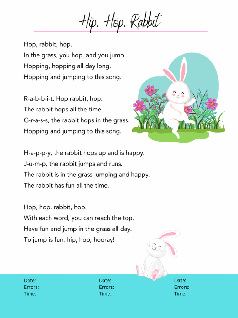 Hip Hop Rabbit Story | PDF