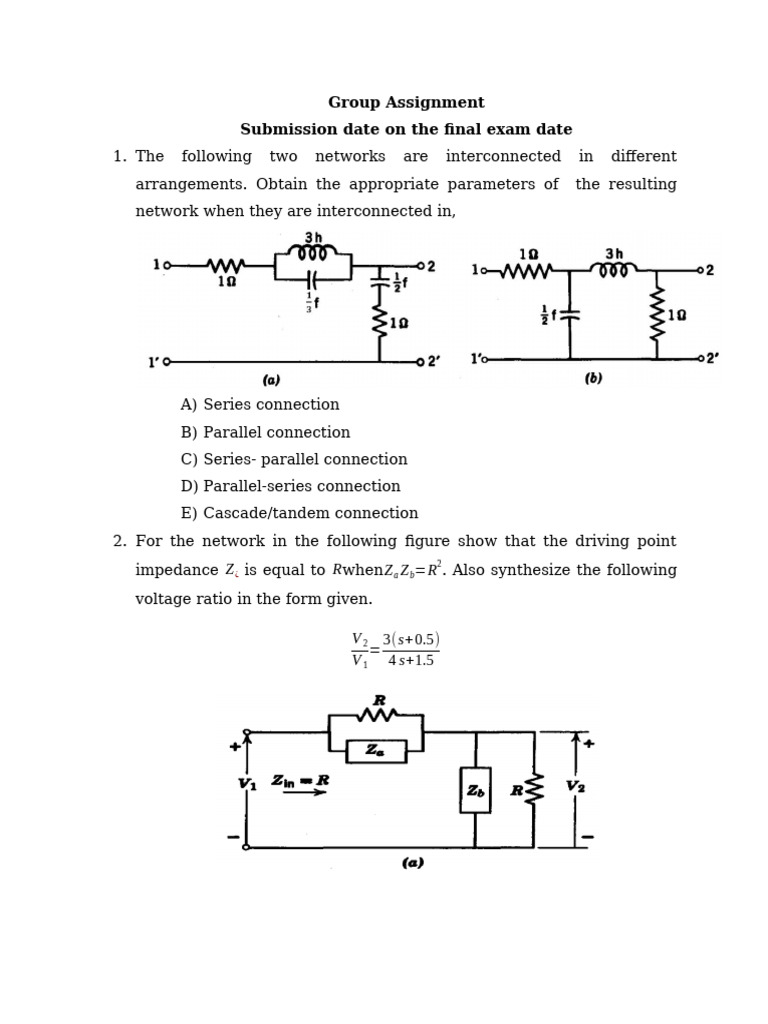 Network Interconnection Analysis and Synthesis | PDF