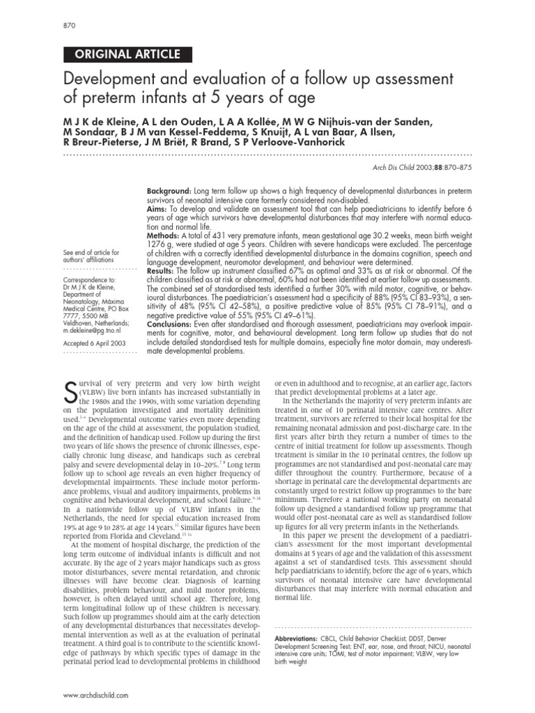 Cópia de 870.full | PDF | Preterm Birth | Low Birth Weight