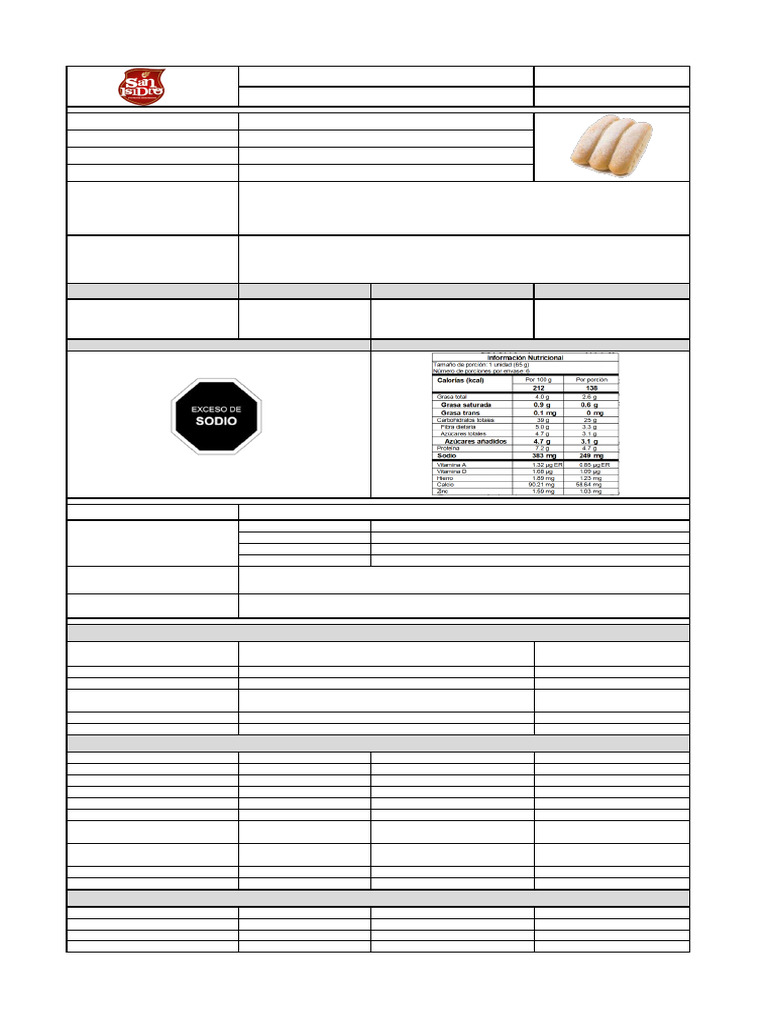 Pan Perro Artesanal FT-037 | PDF | Panes | Alimentos