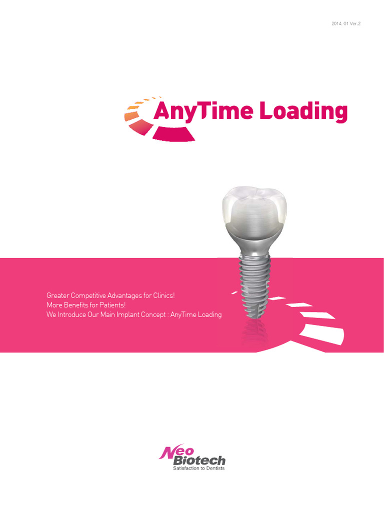 AnyTime Loading: Innovative Implant Solutions | PDF | Dental Implant ...