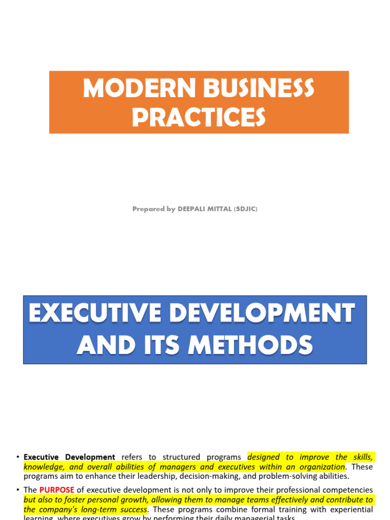 CHP Executive Development | PDF | Leadership | Learning