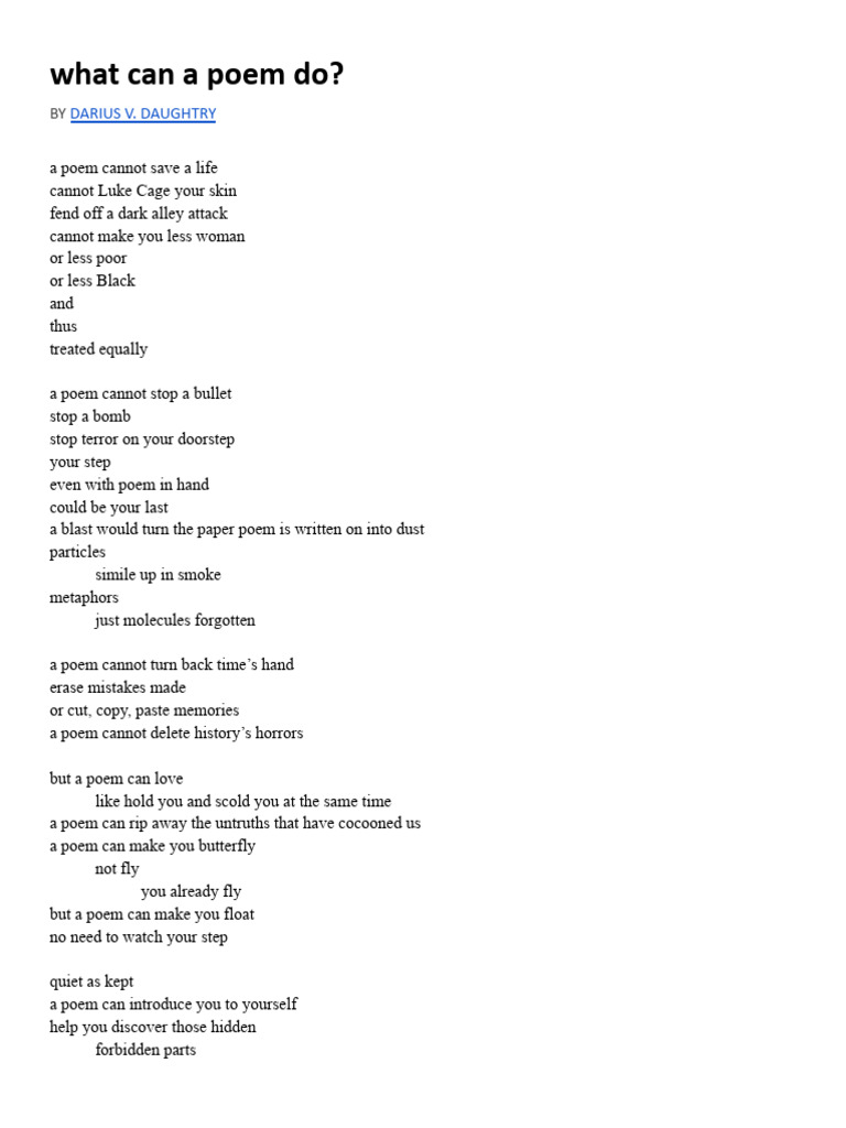 The Power of Poetry Explained | PDF
