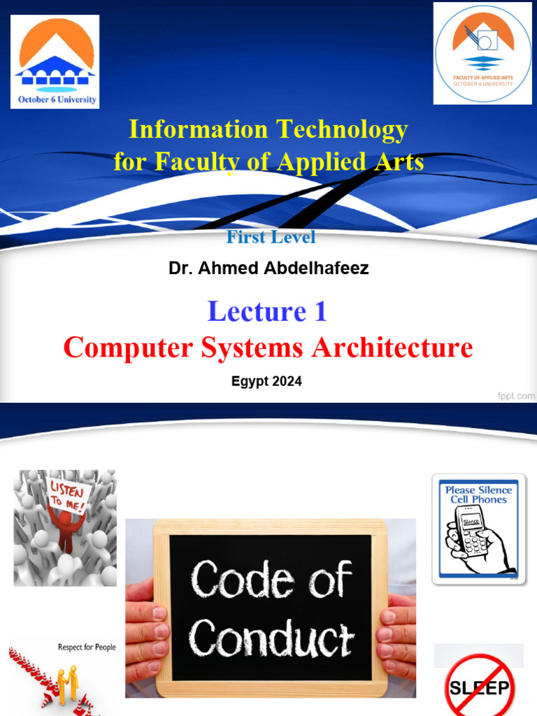 Computer Systems Architecture Course 2024 | PDF