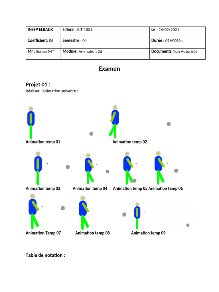 Examen Animation 2D et ActionScript 3 | PDF