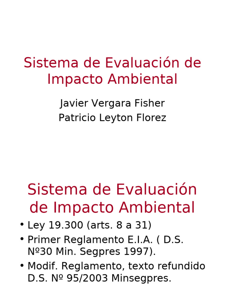 SEIA | PDF | Evaluación de impacto ambiental | Póliza de seguros