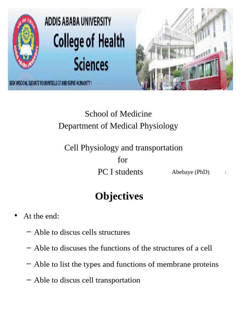 Cell Physiology and Membrane Transport | PDF | Cell Membrane | Cell ...