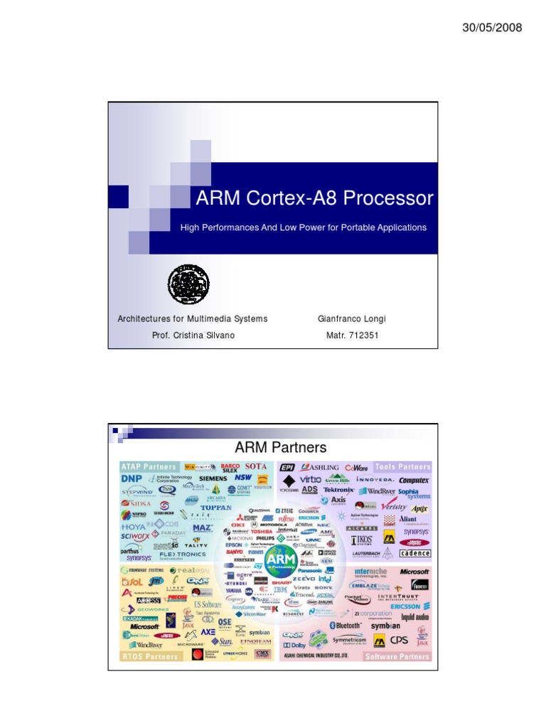 ARM Cortex-A8 Architecture Overview | PDF | Arm Architecture ...