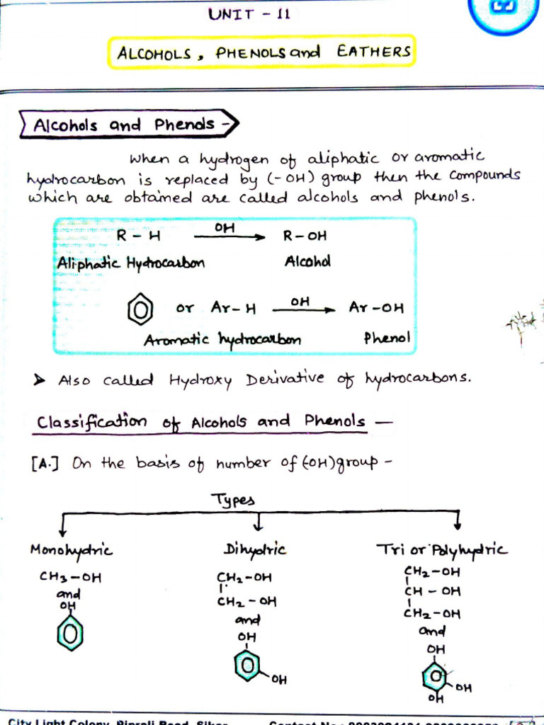 Alcohol Phenol and Ether 26-Sep-2024 16-03-26 | PDF