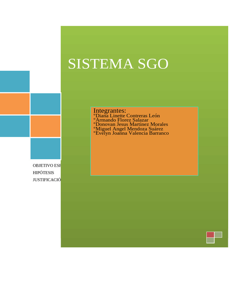 Sistema SGO | PDF | Bases de datos | Ciencias de la Computación