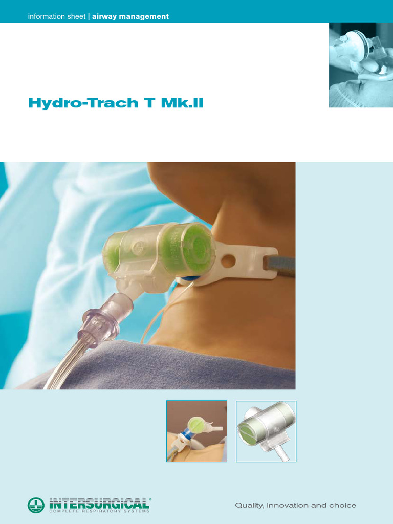 Hydro-Trach T Mk.II Overview | PDF | Breathing | Medical Specialties