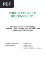 CSR Sample Proposal  Corporate Social Responsibility 