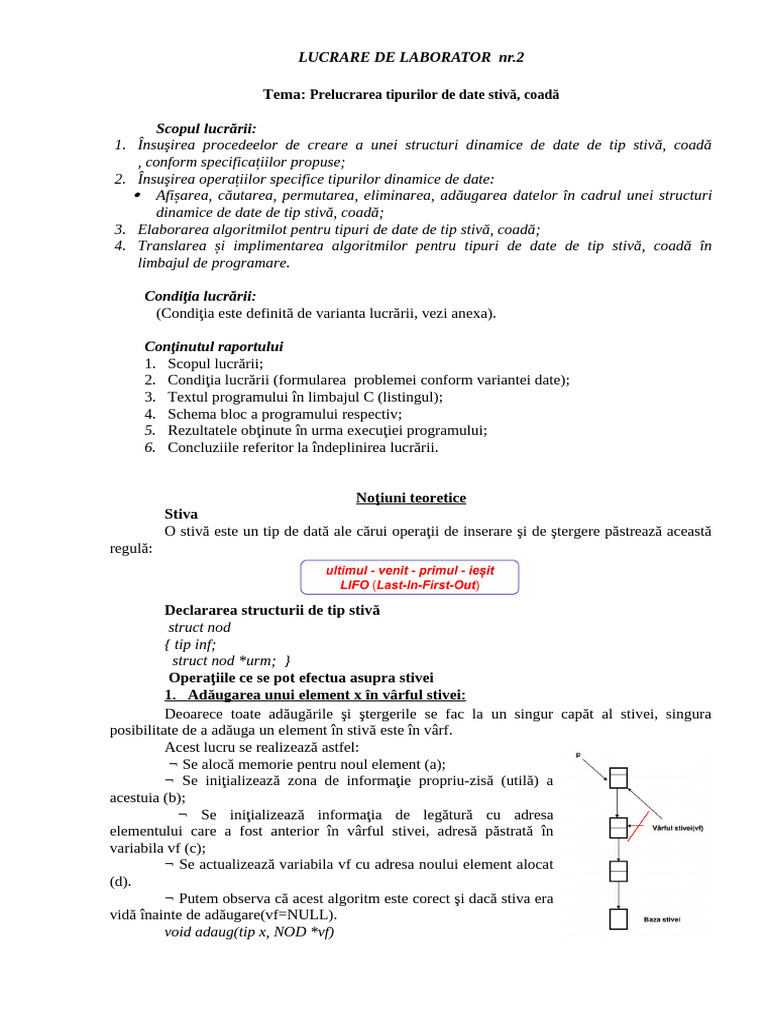 Lucrare de Laborator Numarul 2 | PDF