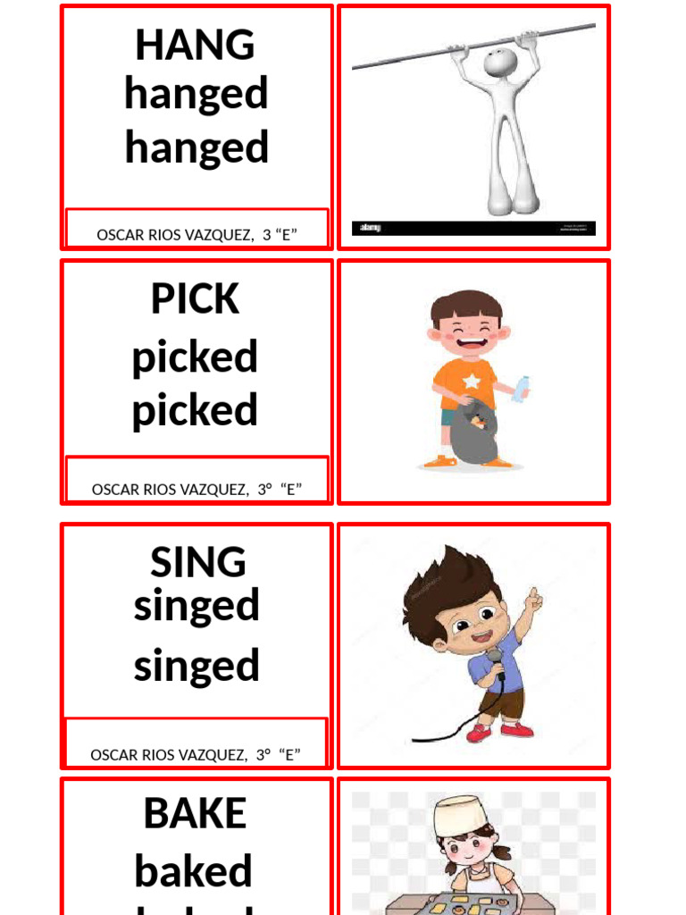 English Verb Conjugation Practice PDF