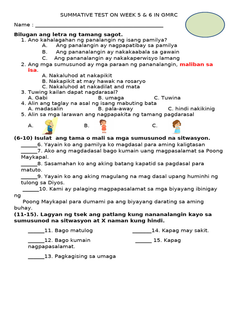 Summative Test Q2 Set 3 MODIFIED | PDF