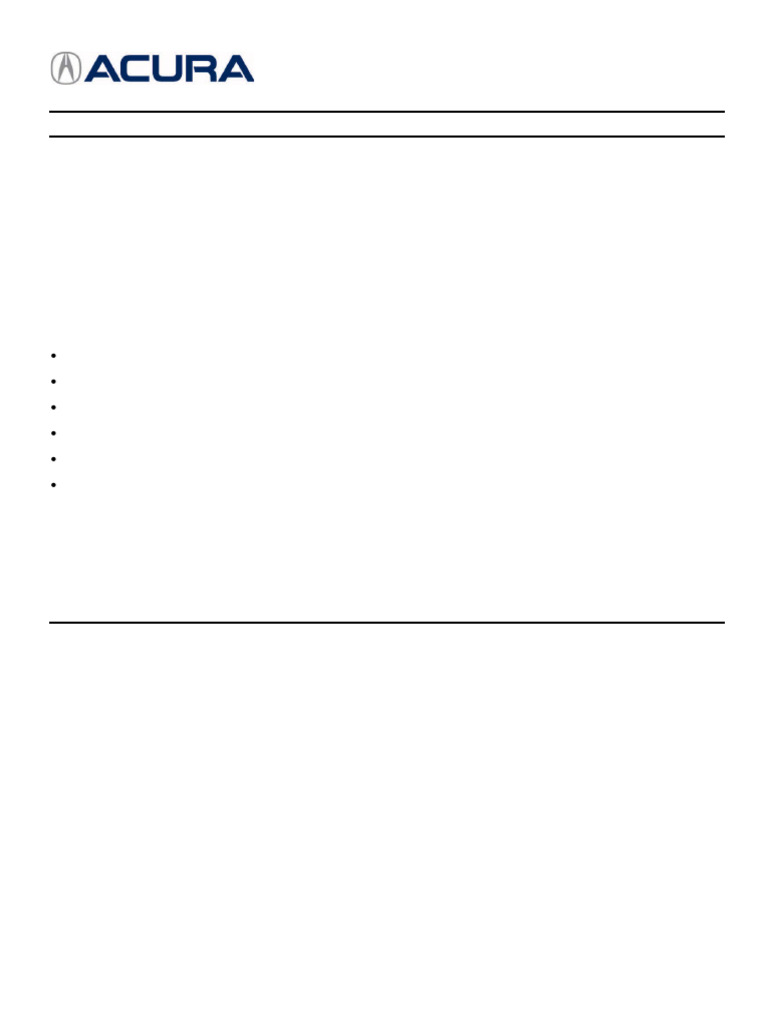 Acura Postion Statement On Aftermarket Glass | PDF