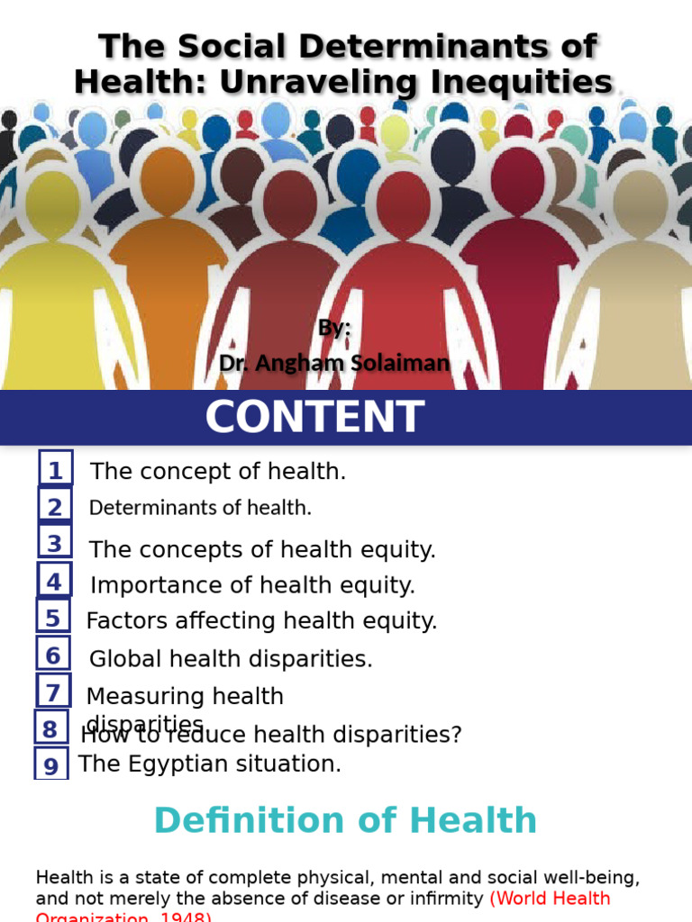 Social Determinants of Health Equity | PDF | Health Equity | Social ...