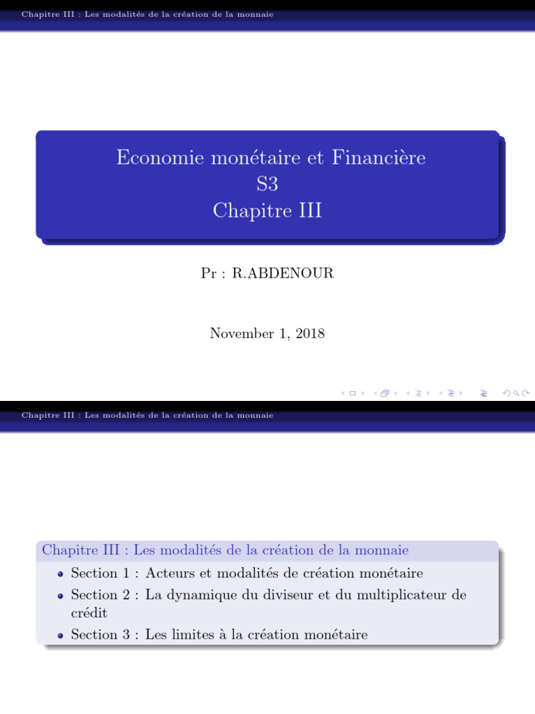 Modalités de création monétaire expliquées | PDF | Création de l'argent ...