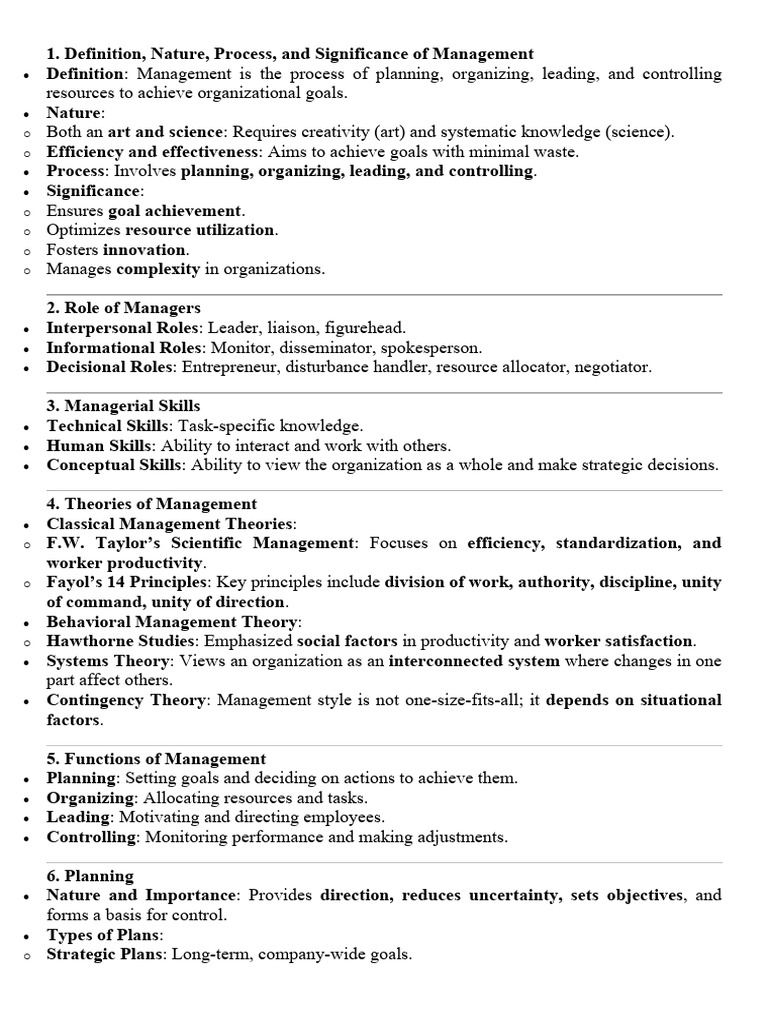 Management Principles and Practices Explained | PDF | Leadership ...