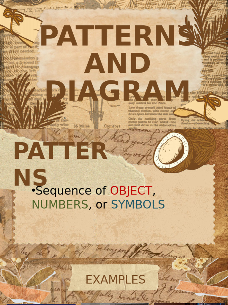 Patterns and Diagrams Overview | PDF | Teaching Methods & Materials ...