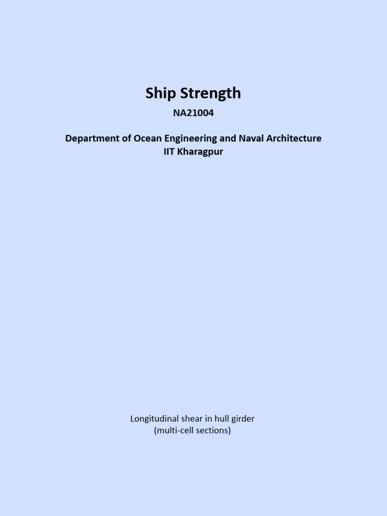 Ship Strength-II | PDF | Bending | Stress (Mechanics)