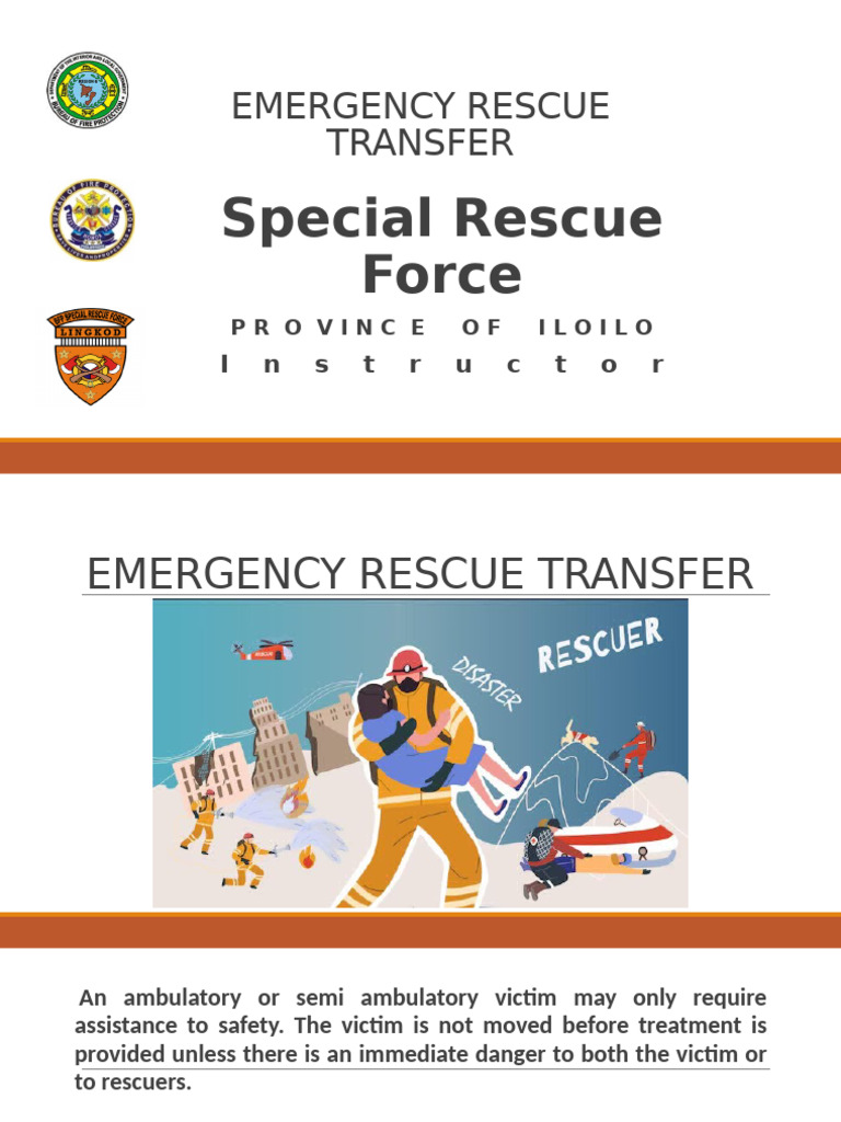 Emergency Rescue Transfer Techniques | PDF | Cardiopulmonary ...